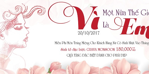 Mừng ngày Phụ Nữ Việt Nam Tại Nhà Hàng Cao Nhất Thành Phố