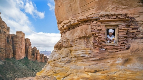 Nhà thờ trên trời ở Ethiopia