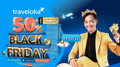 Traveloka Black Friday khuấy đảo du lịch cuối năm với tổng giá trị ưu đãi lên đến 2 tỷ đồng