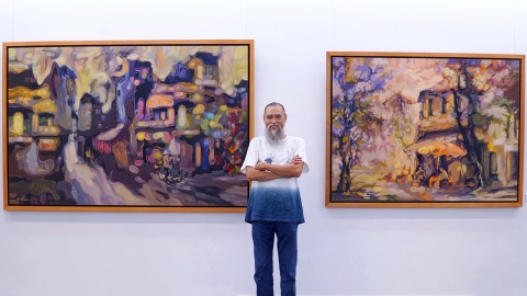 Kể Hà Nội phố tại triển lãm 'Home' của họa sĩ Hoàng Định