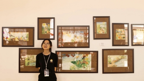 Lăng kính đầy màu sắc qua tranh minh họa của họa sĩ Thanh Phan