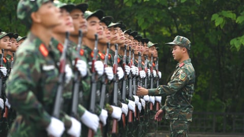 Cảm xúc sau những bước chân tập luyện diễu binh