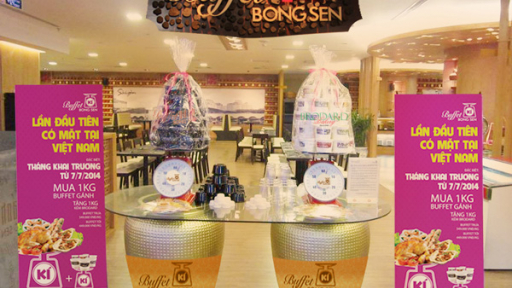 Buffet cân kí mang về tại Buffet Gánh Bông Sen