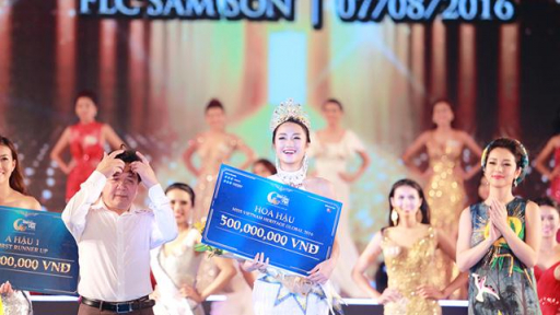 Người đẹp Trần Thị Thu Ngân đăng quang Hoa hậu bản sắc Việt 