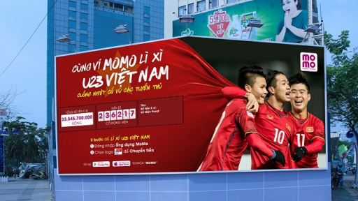 Cùng Momo lì xì U23 Việt Nam
