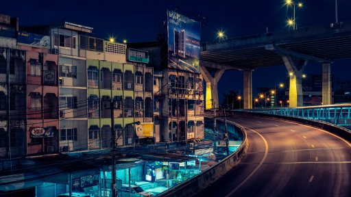 Một Bangkok rực rỡ và lặng lẽ về đêm