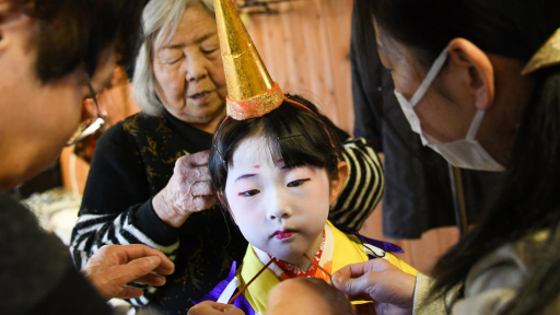 Nghệ sĩ kabuki nhí cuối cùng ở Damine