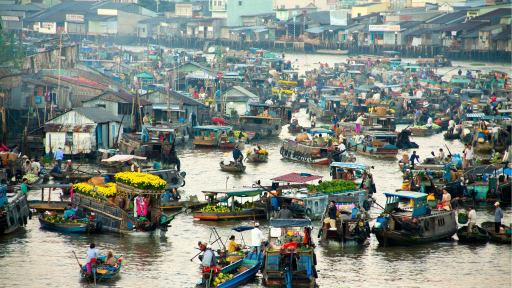Mênh mang chợ nổi miền Tây