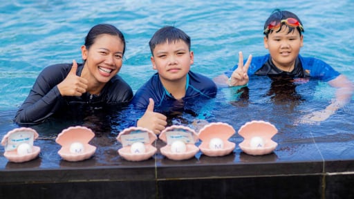 Mùa hè của trẻ em ở Alma Resort Cam Ranh có món quà bất ngờ từ kình ngư idol