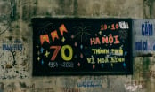 Những bức tranh phấn màu trong ngõ nhỏ Hà Nội mừng 70 năm Giải phóng Thủ đô