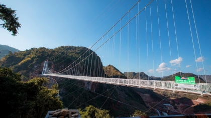 Mộc Châu sắp khai trương cầu kính đi bộ dài nhất thế giới