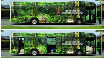 Những chiếc xe bus truyền thông điệp bảo vệ ĐVHD