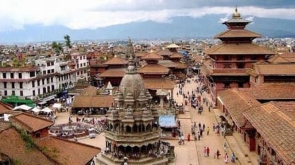 Thành phố cổ kiến trúc nhọn hoắt ở Nepal