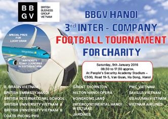 Hiệp hội các Doanh nghiệp Anh Quốc tại Việt Nam tổ chức giải bóng đá gây quỹ từ thiện