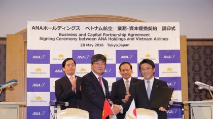 Vietnam Airlines và All Nippon Airways hợp tác mua bán cổ phần 