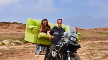 Cặp đôi lái xe máy 7 tháng từ Alaska đến Argentina hưởng tuần trăng mật