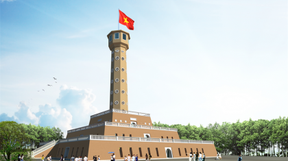 Xây dựng cột cờ Hà Nội ở Cà Mau