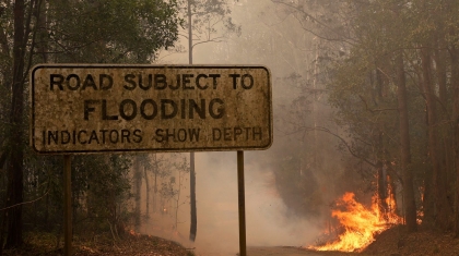 Mưa lớn giúp dập cháy rừng ở Australia