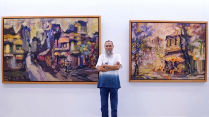 Kể Hà Nội phố tại triển lãm 'Home' của họa sĩ Hoàng Định