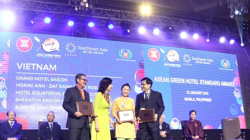 Giải Thưởng Khách Sạn Xanh Asean 2016 – 2018