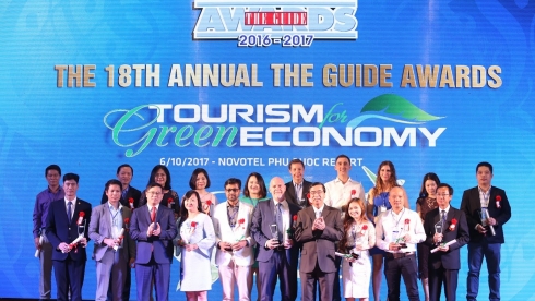 Novotel Phu Quoc Resort và Novotel Villas được vinh danh tại giải thưởng du lịch “The Guide Awards 2016 – 2017”