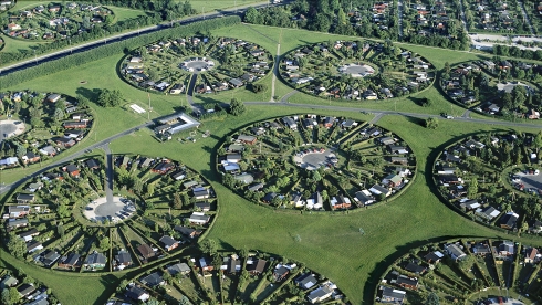Lạc vào ngôi làng hình tròn xứ Bắc Âu
