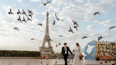 Paris, địa điểm chụp ảnh cưới được các cặp đôi Việt yêu thích