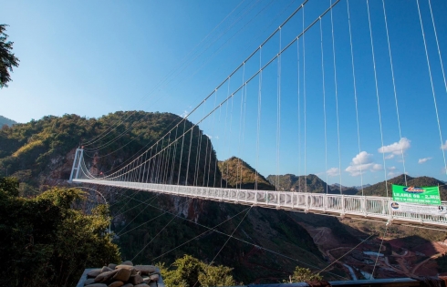 Mộc Châu sắp khai trương cầu kính đi bộ dài nhất thế giới