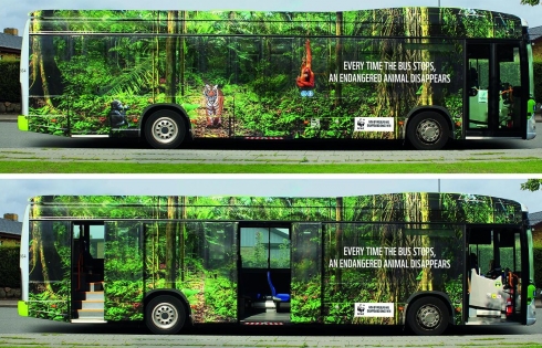 Những chiếc xe bus truyền thông điệp bảo vệ ĐVHD