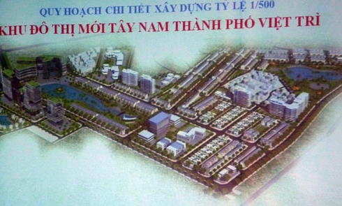 Sắp xây khu đô thị quy mô 550.000m2 tại Việt Trì-Phú Thọ