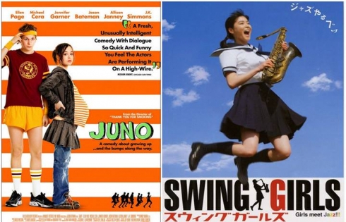 Chiếu phim 'Juno' và 'Swing Girls'