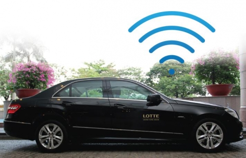 Lotte Legend Saigon giới thiệu dịch vụ wifi miễn phí trên xe