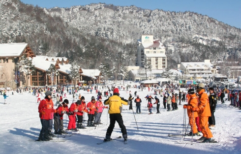 Trượt tuyết trên đỉnh Seorak