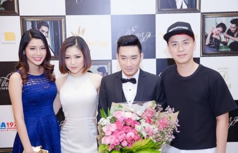 Diễn viên Yan My tay trong tay với siêu mẫu nam Quang Hòa