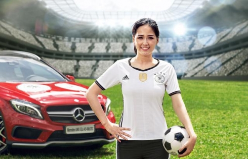 Mai Phương Thúy đồng hành cùng Mercedes-Benz ủng hộ đội tuyển Đức