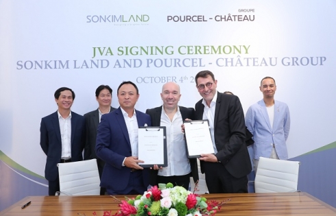 SonKim Land bắt tay với thương hiệu ẩm thực nổi tiếng Pourcel Château