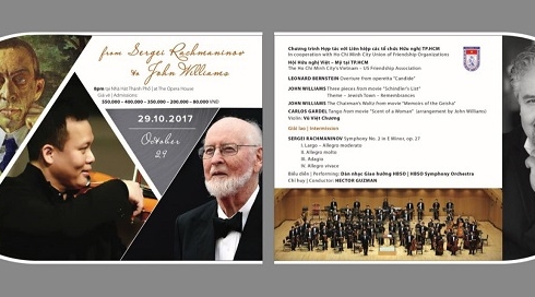Đêm nhạc “Từ Sergei Rachmaninov đến John Williams”