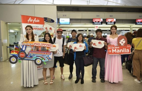 AirAsia mở chuyến bay thẳng đầu tiên từ TP.HCM đến Manila