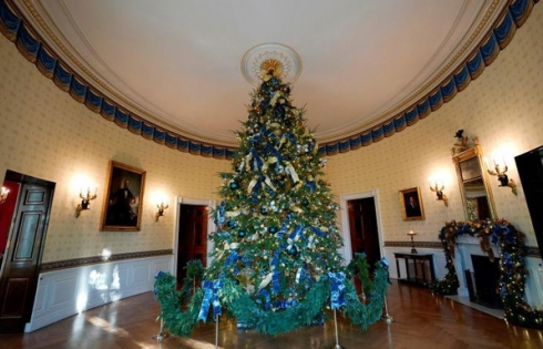 Đệ nhất phu nhân Mỹ trang trí Nhà Trắng lộng lẫy đón Giáng sinh