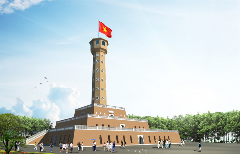 Xây dựng cột cờ Hà Nội ở Cà Mau