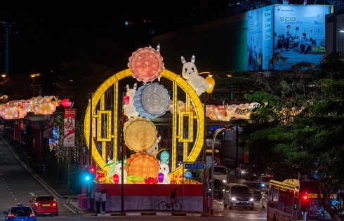 “Lạc lối” trong lễ hội Trung thu tại Chinatown ở Singapore