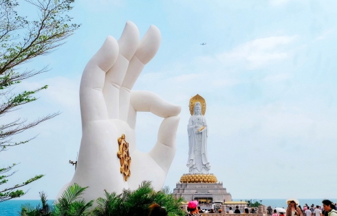 Chiêm ngưỡng tượng Quán Âm Nam Hải lớn nhất thế giới tại Hải Nam, Trung Quốc