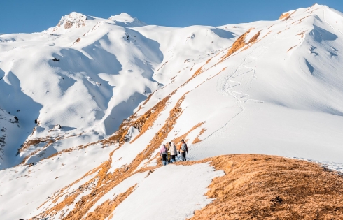 Trekking trên những đồi tuyết bao la ở Kuari Pass và Pangarchulla Peak