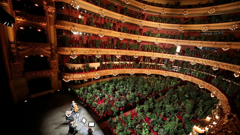 Nhà hát Barcelona biểu diễn cho cây xanh
