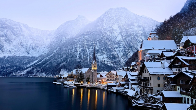 Mùa đông thơ mộng ở Hallstatt