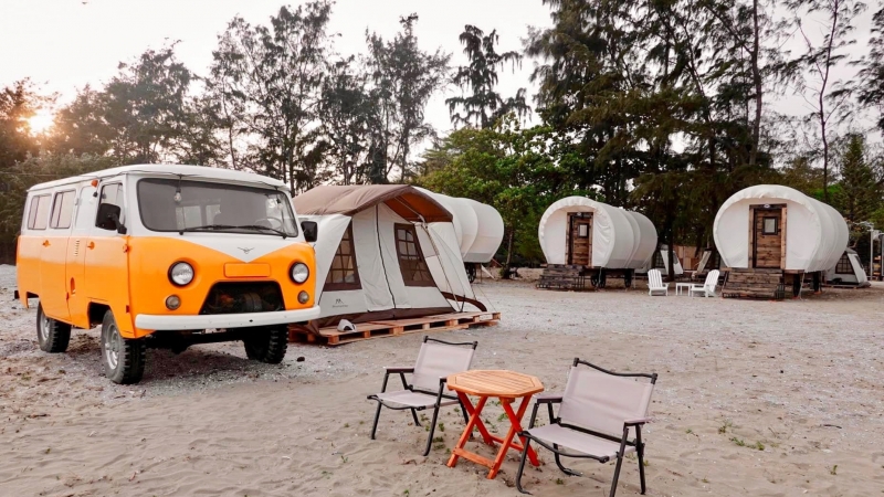 Cắm trại ven bờ biển Cần Giờ
