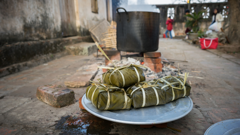 Tết sum vầy bên nồi bánh chưng