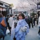 Diện kimono ở Kyoto, Nhật Bản