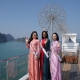 Top 3 Miss Charm 2024 khám phá vịnh Hạ Long trên du thuyền sang trọng