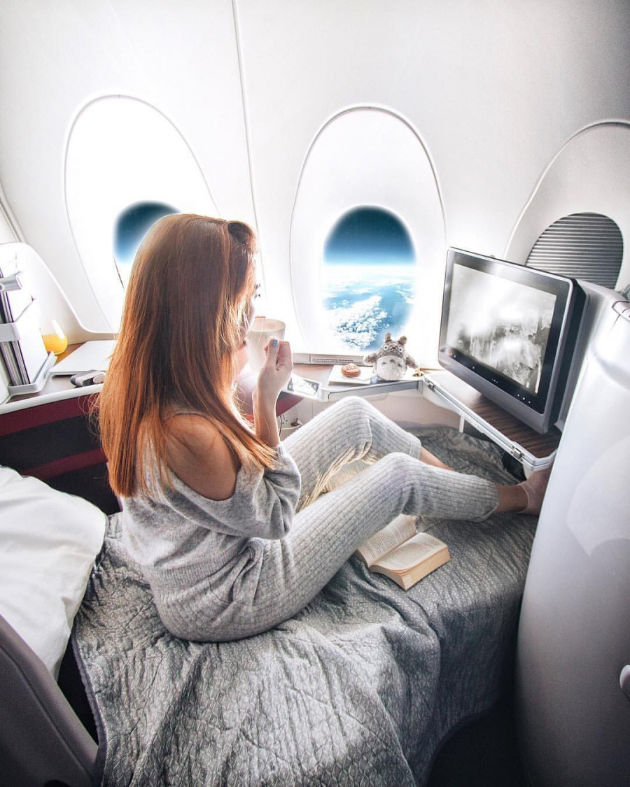 Nhờ dịch vụ wifi trên máy bay, hành khách có những khoảnh khắc thư giãn suốt chuyến bay